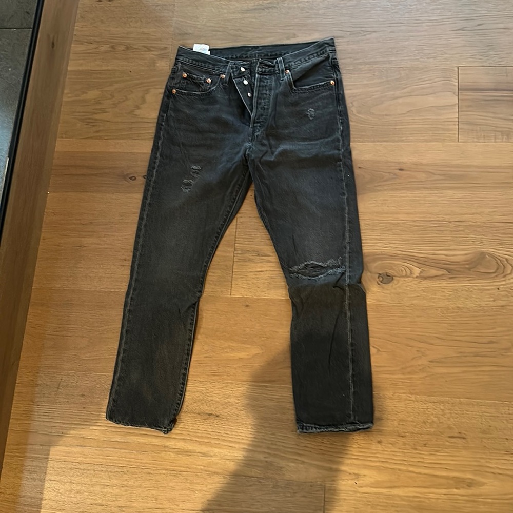 Black washed Levi’s Jeans 501’s